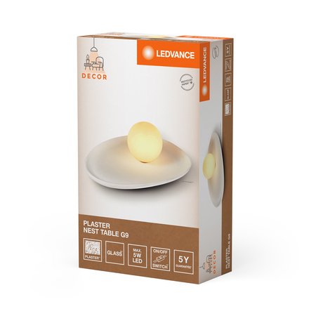 Stolná lampa Stolné svietidlo Stojace dekoratívne G9 Biela USB-C Dekor Ledvance