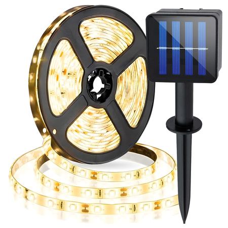 LED solárny pás 180x LED 3000K teplá biela IP44 3m AVERO LUMILED