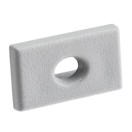 Krytka pre povrchovú montáž profilu KM35 s otvorom sivý plast