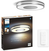 Plafond LED stropné svietidlo na povrchovú montáž 22,5 W 2500 lm IP20 White Ambiance TW Aluminium 34,8 cm Smart SMART Zigbee Bluetooth Being Philips HUE