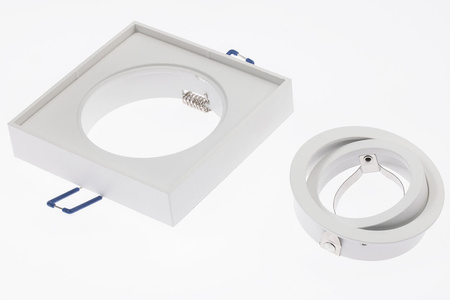 Svietidlo HALOGEN TUBA SPOT na zapustenú montáž Pohyblivé svietidlo Midi GU10 Lumiled Square White 20mm