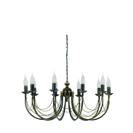 Stropné svietidlo 10x E14 čierne Classic ARES 206 Nowodvorski