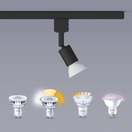 LED GU10 Black EasyLink Tobia Philips koľajnicové svetlo