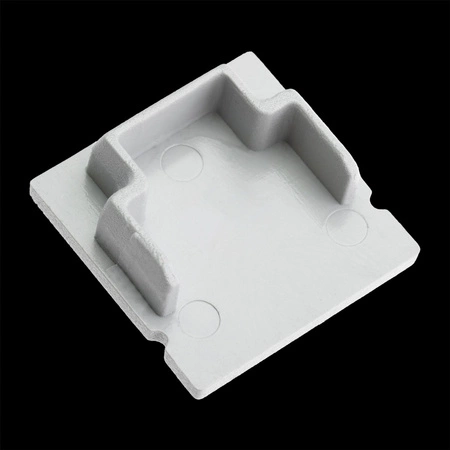 Krytka pre povrchovú montáž profilu KM38 z pevného sivého plastu