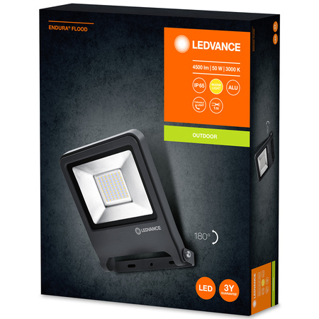 LED reflektor Vonkajší reflektor 50W 4500lm 3000K IP65 Endura Ledvance šedá