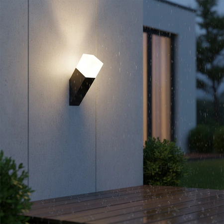 Nástenné svietidlo Outdoor E27 Grey White IP44 nástenné svietidlo New Sanico Goldlux