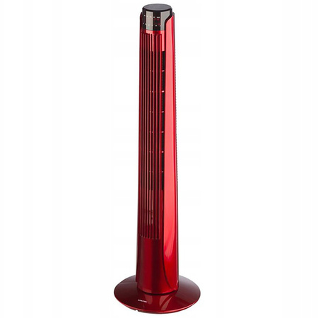 Stĺpcový ventilátor Tube Air Circulator Standing Fan Red 92cm 45W + diaľkové ovládanie