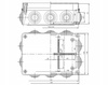 Hermetická inštalačná krabica na povrch S-BOX 406 190x140x70 IP65 10 vývodiek PAWBOL