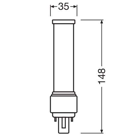LED žiarivka jednostranná G24d-2 7W = 18W 770lm 4000K, neutrálna biela 120° DULUX LED D EM & AC Osram