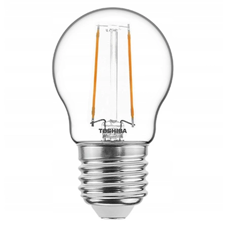 LED žiarovka E27 G45 2,5W = 25W 250lm 2700K teplá biela Filament TOSHIBA