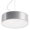 Stropné závesné svietidlo Plafond 2x E27 Round Grey Minimalist Arena Sollux
