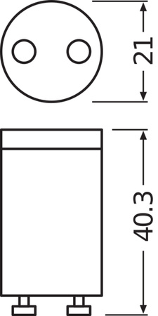 2x štartovacie žiarovky Osram LED T8 TUBE
