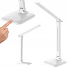 Stolná nastaviteľná stolná lampa LED 9W 450lm 4500K, neutrálna biela školské nočné svetlo Stmievateľné zapnutie/vypnutie Biela Marina Masterled