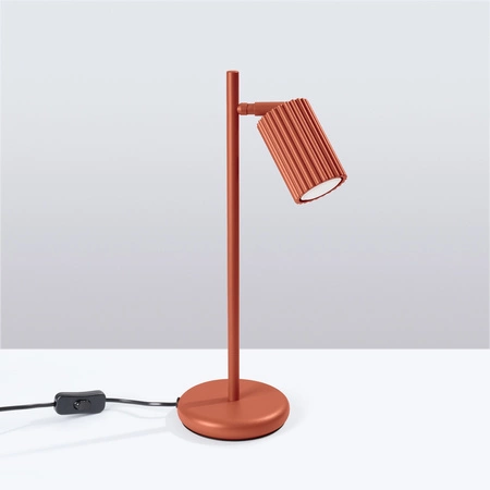 Stolová stojaca nočná lampa 1x GU10 Ochre Red Carbon Deep Space SL.1643 Sollux