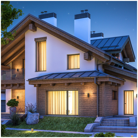 Záhradné vonkajšie nástenné svietidlo 2x GU10 IP44 Black Quazar Kobi