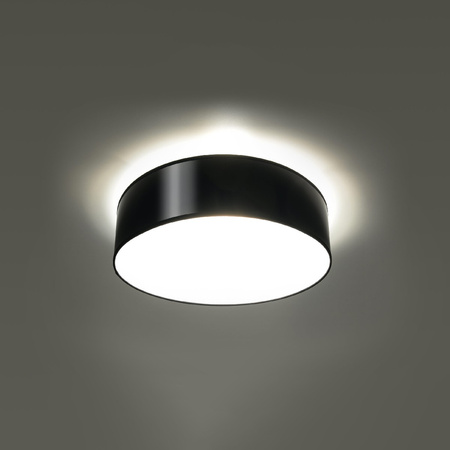 Stropné svietidlo Plafond 2x E27 Round Black Minimalist Arena Sollux