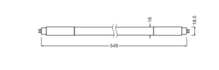 LED žiarivka G5 T5 7W 1000lm 4000K, neutrálna biela 190° 55cm Ledvance