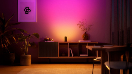 Stolná LED lampa na nástenné osvetlenie 1035lm IP20 Biela a farebná atmosféra RGB + TW Black Smart SMART Zigbee Bluetooth Vnútorná stolná lampa Hracia podložka Philips HUE