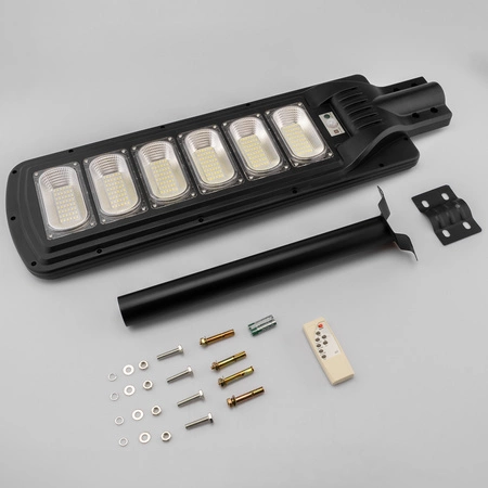 LED solárne pouličné svietidlo 2000W 6500K s rukoväťou a diaľkovým ovládaním