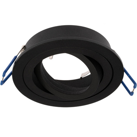 Set HALOGEN TUBE Spot Movable MIDI GU10 Round Black 20mm + LED GU10 6W 3000K LUMILED