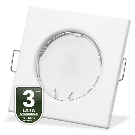 Svietidlo HALOGEN na zapustenú montáž Pevné štvorcové svietidlo PAVO White Sheet MR16 GU10