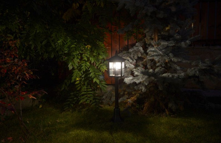 Záhradná lampa Vonkajšia stĺpová lampa E27 Benátky K 5002/1/KW 156cm čierna Su-Ma