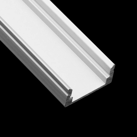 Hliníkový profil pre LED KM36 Silver Povrchová montáž 1m
