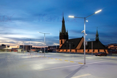 Parkovacie LED pouličné svietidlo 60W 8400lm 4000K, neutrálna biela 140° IP65 IK08 Sivé STRETON KANLUX