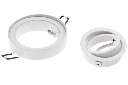 Sada HALOGEN Tuba Spot Movable MIDI GU10 Round White 20mm + LED GU10 6W 3000K LUMILED