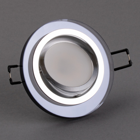 ARIAN MR16 GU10 LUMILED Stropné sklenené halogénové svietidlo Kruhové pohyblivé čierne