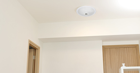 LED stropné svietidlo DALLAS 2x E27 so senzorom pohybu a súmraku