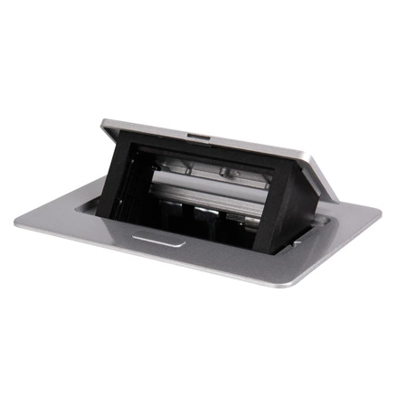 Podlahová skrinka obdĺžniková strieborná Office+ Kanlux