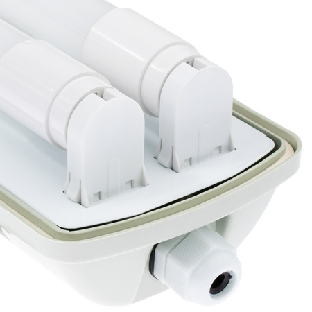 Ohňovzdorné svietidlo 150cm 2xT8 G13 IP65 + LED žiarivky 25W 6500K Lumiled