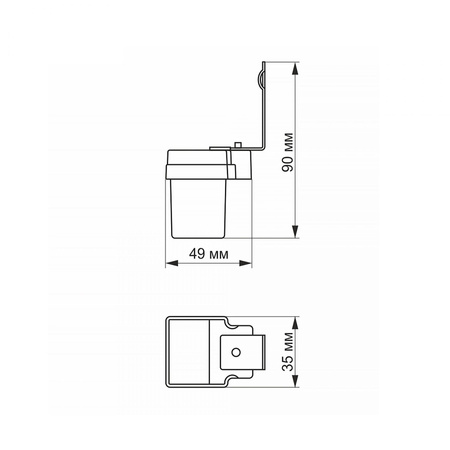 Vonkajší fotometrický súmrakový senzor 6A biely IP44 VL-SN01 Videx