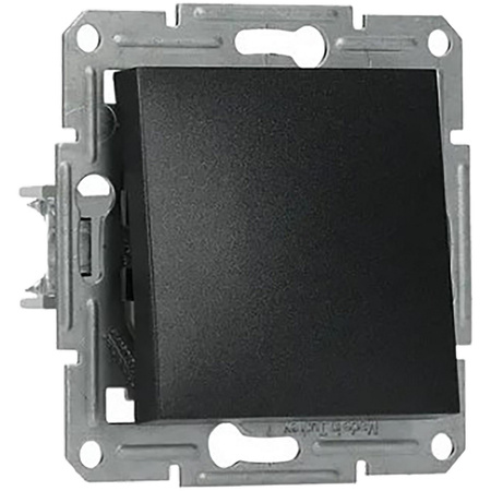 Jednopólový stroboskopický spínač bez rámu Asfora IP20 antracitový