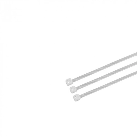 Káblové pásky 3,6x250 mm biele PREMIUM OKP-36250W .MORE 100 ks.