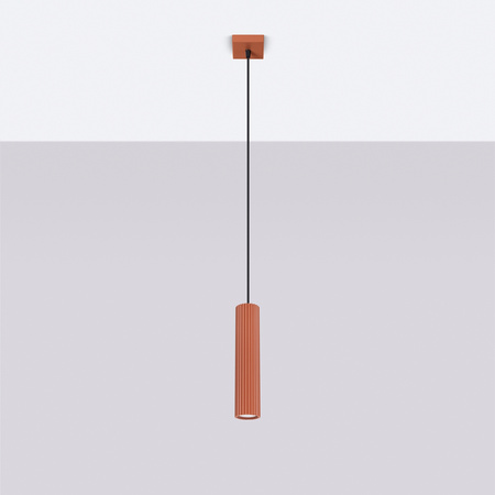 Závesné stropné svietidlo Tuba Spot 1x GU10 Ochre Red Carbon Deep Space SL.1630 Sollux