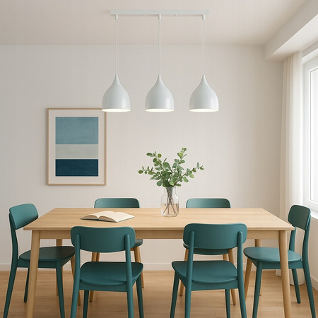 Stropné svietidlo Masterled 3x E27 White Como Pendant Light
