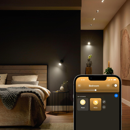 LED žiarovka GU10 reflektor 4,2 W = 50 W 400 lm 2700 K teplá biela SMART Smart Bluetooth ZigBee biela Philips HUE