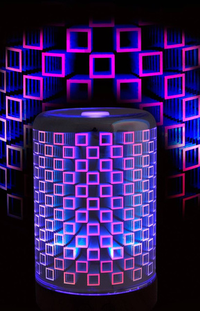 Zvlhčovač vzduchu / LED dekoratívna lampa RGB BONN 3D 12W 2v1 GOLDLUX (Polux)