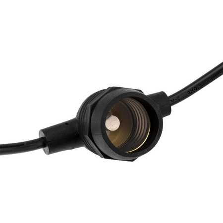 Záhradná vonkajšia svetelná reťaz Girland 10 m 10x žiarovky E27 7W 4000K NARCI Lumiled