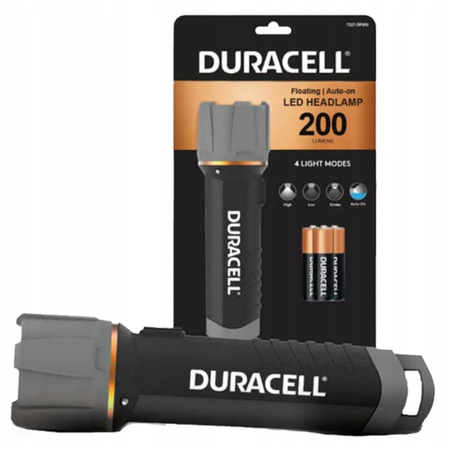 Ručná LED baterka s uzavretou batériou 3xAA 200lm 4 režimy DURACELL