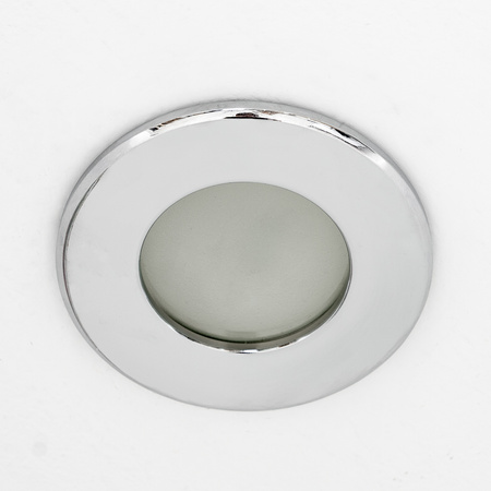 LED MR16 Kruhové chrómové svietidlo AQUS Lumiled Flush Mount Halogenové svietidlo