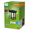 Záhradná nástenná lampa Solárna vonkajšia fasádna LED 1,4 W 250 lm 3000K so senzorom pohybu a súmraku čierna Camill Ultra Efficient Philips