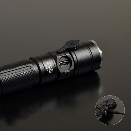 LED dobíjacia ručná baterka 10W 1200lm Zoom 6 režimov USB-C IP44 Videx