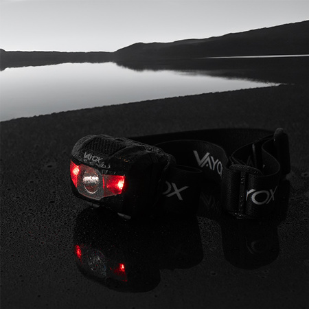 Nabíjacia čelová baterka 100lm LED + 2x LED VA0178 VAYOX