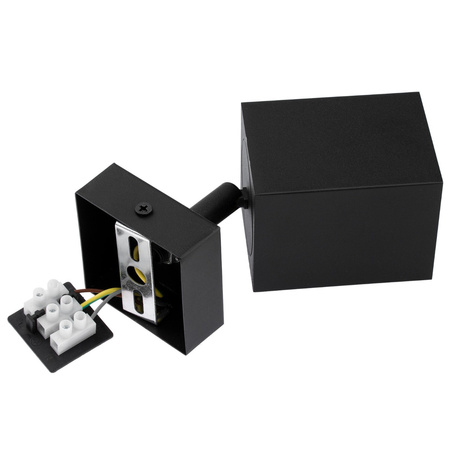 Stropné nástenné svietidlo GU10 QUANTUS Reflektor čierny