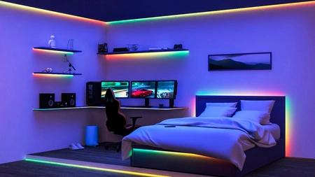 LED pásik 10,2 W RGBIC 4 m Smart SMART WiFi Bluetooth aplikácia WiZ