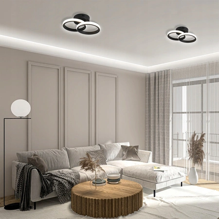 Stropné svietidlo LED 13W 4000 neutrálna biela Black Nebula Lyra Masterled