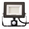 LED reflektor ZUNA2 30W 2700lm 4000K IP44 Black Senzor pohybu LUMILED